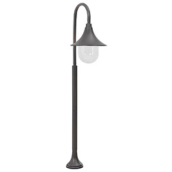 vidaXL Lampadaire de jardin E27 120 cm Aluminium Bronze 