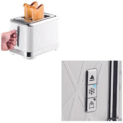 Russell Hobbs 28090-56 Toaster Grille-Pain Structure, Liftn Look, Fentes XL, Cuisson Ajustable, Rechauffe Viennoiseries - Blanc