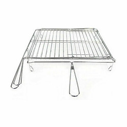 Avis Grill Algon Chrome Plaque Tournante Argenté 45 x 50 x 9 cm (4 Unités)