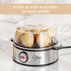 Avis Suntec Cuiseur à œufs inox EGG-8564 Design pour 1 à 7 œufs, cuisson réglable, signal sonore et bol pour œufs brouillés