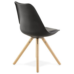 Acheter Alterego Chaise scandinave 'GOUJA' noire