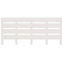 Acheter Maison Chic Tête de lit moderne pour chambre - Décoration de lit Blanc 120x3x80 cm Bois massif de pin -MN69800