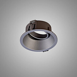 Inspired Downlight rond Comfort 9,6 cm GU10, argent mat, découpe : 85 mm, douille incluse