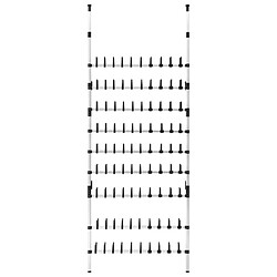 Acheter vidaXL Étagère à chaussures télescopique avec barres Aluminium