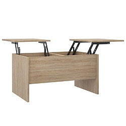 Maison Chic Table basse,Table Console Table d'appoint, Table pour salon Chêne sonoma 80x50x42,5 cm Bois d'ingénierie -MN75636