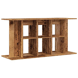 vidaXL Support pour aquarium vieux bois 120x40x60 cm bois d'ingénierie