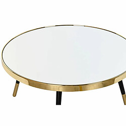 Table Basse DKD Home Decor Glamour Doré Argenté Acier Miroir 82,5 x 82,5 x 40 cm