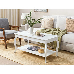 Beliani Table basse MDF Blanc HARTFORD