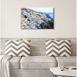 EPIKASA Impression sur Toile Santorini, Multicouleur, Polyester, 70x3x45 cm