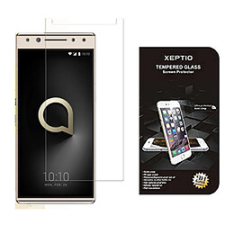 Alcatel 5 : Protection d'écran en verre trempé - Tempered glass Screen protector 9H premium / Films vitre Protecteur d'écran smartphone Alcatel 5 smartphone 2018 - Version intégrale avec accessoires - XEPTIO