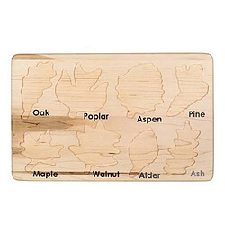 Universal Enfants Montessori Nordic Style Puzzle Jeu en bois Feuille Puzzle Tableau à dessiner Jouets éducatifs et cognitifs Bricolage Peinture | pas cher