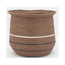 Avis Aubry Gaspard Cache-pots en jonc marron (lot de 3).