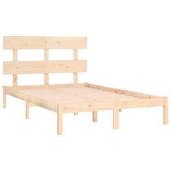 Avis vidaXL Cadre de lit sans matelas 200x200 cm bois massif