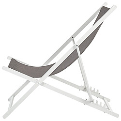 Beliani Chaise longue Gris LOCRI II pas cher