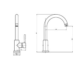 Acheter SCHÜTTE Mitigeur d'évier CORNWALL graphite mat