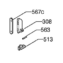 SUPPORT CHARNIERE DROITE POUR CUISINIERE FAURE - 337153809