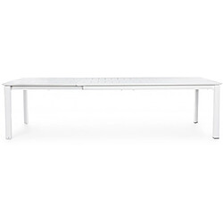 Bizzotto Table extérieure Konnor extensible 200/300 x 110 blanche