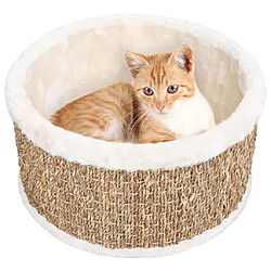 vidaXL Panier pour chat rond 36 cm Herbiers marins