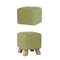 2pcs manchon de protection en bois carré de tabouret pour repose-pieds vert