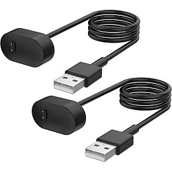 [Lot de 2] Câble de chargeur pour Fitbit Inspire HR, pour Fitbit Inspire et pour Fitbit Ace 2 Smartwatch, accessoires de cordon de charge USB de remplacement pour Fitbit Inspire HR/pour Fitbit Inspire (3,3 pieds)