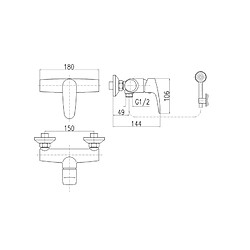 Avis Rav Mitigeur de douche AMUR en chrome