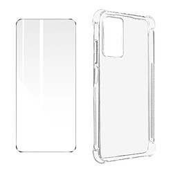 Avizar Coque Souple Bumper + Verre Trempé pour Xiaomi Redmi Note 11 Pro 5G Transparent