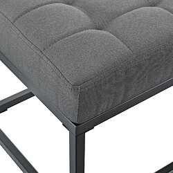 Acheter Helloshop26 Tabouret banc banquette rembourré 120 x 40 x 38 cm gris 03_0008714