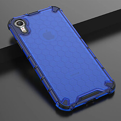 Wewoo Coque Rigide antichoc en nid d'abeille PC + TPU pour iPhone XR bleu