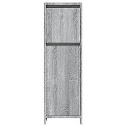 Avis Maison Chic Armoire de bain,Meuble de rangement de salle de bain,Meuble haut Sonoma gris 30x30x95 cm Bois d'ingénierie -GKD464832