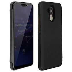 Avis Avizar Housse Huawei Mate 20 lite étui folio miroir ultra-fine clapet translucide Noir