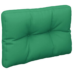 Avis vidaXL Coussins de palette lot de 2 vert tissu