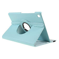 Acheter Etui en PU texture itchi avec support rotatif à 360 ° bleu clair pour votre Samsung Galaxy Tab S5e SM-T720