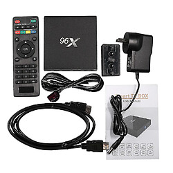 Universal X96 S905X S905X Quad Core 1G + 8G TV Box avec montage mural noir pas cher