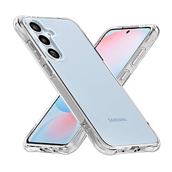 Htdmobiles Coque pour Samsung Galaxy S24 FE 5G - housse etui silicone gel fine + film ecran - TRANSPARENT TPU