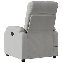 Acheter Maison Chic Fauteuil Relax pour salon, Fauteuil inclinable de massage gris clair tissu microfibre -GKD61665