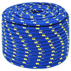 vidaXL Corde de bateau Bleu 12 mm 100 m Polypropylène