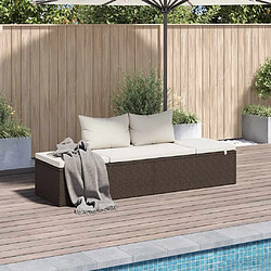 vidaXL Lit de jardin - Marron