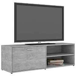 Avis Maison Chic Meuble TV scandinave - Banc TV pour salon Gris béton 120x34x37 cm Aggloméré -MN37229