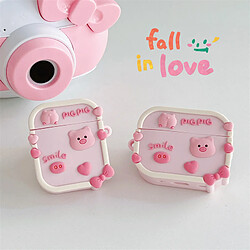 Avis GUPBOO Airpods Coque Housse Étui Protecteur Compatible pour AirPods1/2-jolie fille cochon rose