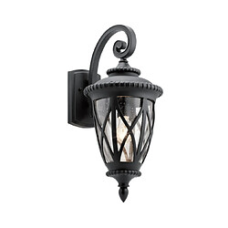 Elstead Lighting Applique murale extérieur Admirals Verre Noir texturé Matériau : Verre Coloris : Noir texturé Nombre d'ampoules : 1 Type d'ampoule : E27 Puissance max par ampoule (W) : 60 Ampoules incluses : Oui IP : 44 Hauteur en Cm : 59.5 Large