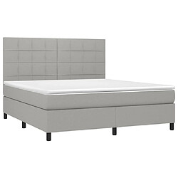 Avis Sommier à lattes,Cadre à lattes de lit et matelas et LED pour Adulte Gris clair 180x200 cm -MN35555