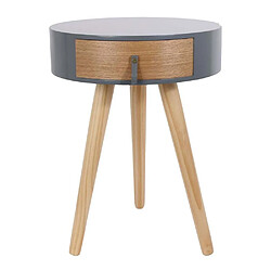 Avis The Home Deco Factory Chevet en bois scandinave Nora (Lot de 2) Gris.