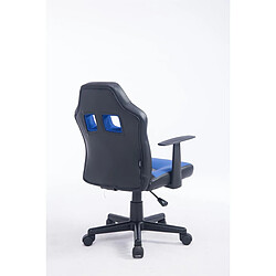 Avis Decoshop26 Fauteuil chaise de bureau pour enfant en synthétique bleu hauteur réglable BUR10189