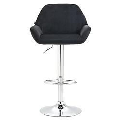 Non Tabouret de bar Braga velours chrome