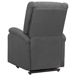 Avis vidaXL Fauteuil de massage inclinable Gris foncé Tissu