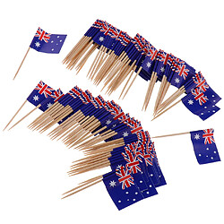 100 pièces décoratives drapeau cure-dents partie décorations alimentaires en Australie pas cher