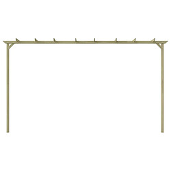 vidaXL Pergola de jardin Pin imprégné 360x200x60 cm