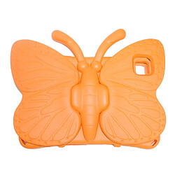 Coque en TPU avec béquille en forme de papillon, antichoc, EVA orange pour votre Samsung Galaxy Tab A7 10.4 (2020)