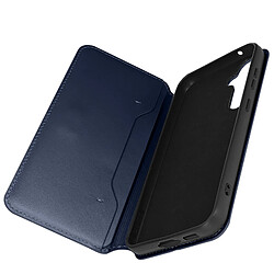 Avizar Étui pour Samsung Galaxy S23 FE Clapet Double Poche Fonction Support Bleu Nuit