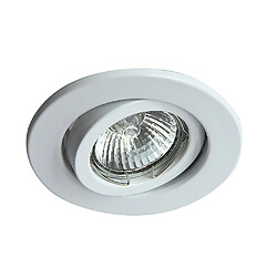 Inspired Downlight encastré réglable GU10 blanc (ampoule non incluse)